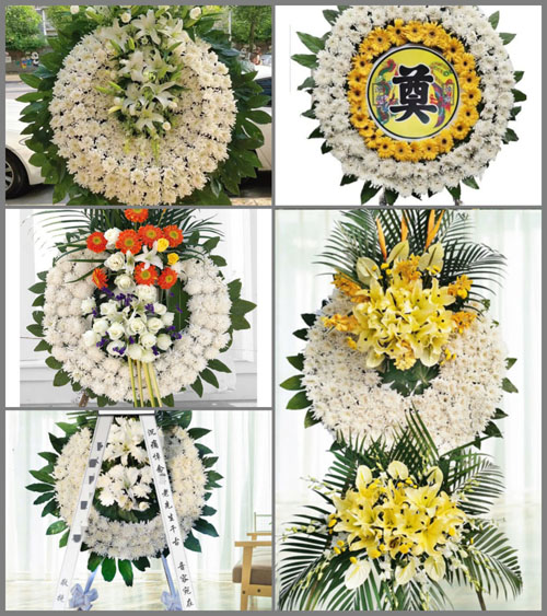 安徽六安市霍邱县周集镇闸口村花圈速递